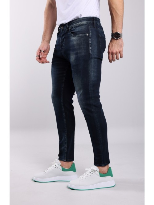 0020 Süper Slim Fit Siyah Rahat Denim Erkek Jeans