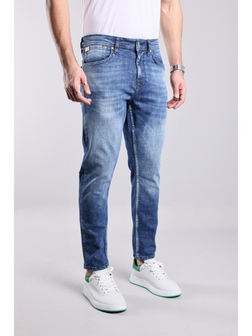 314 Boyfriend Mavi Yıkamalı Rahat Denim Erkek Jeans