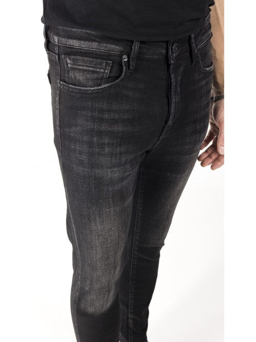 0020 Süper Slim Fit Siyah Rahat Denim Erkek Jeans