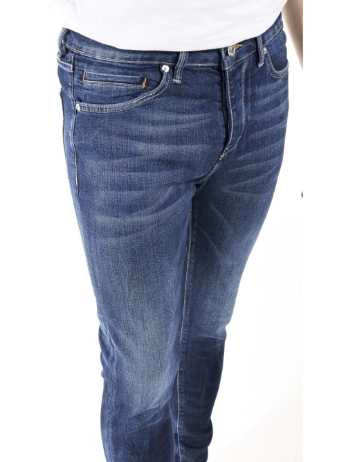 0020 Süper Slim Fit Mavi Rahat Denim Erkek Jeans