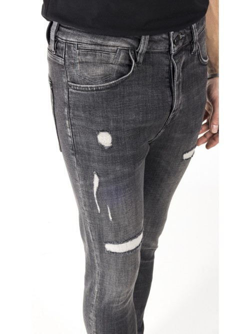 0020 Süper Slim Fit Antrasit Rahat Denim Erkek Jeans