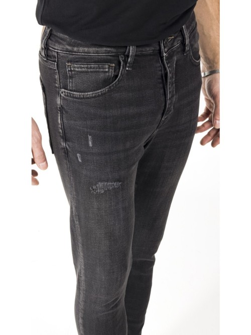 0020 Süper Slim Fit Antrasit Rahat Denim Erkek Jeans