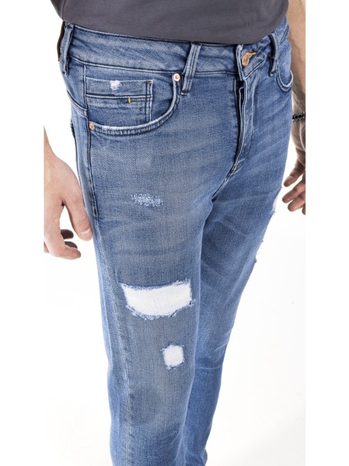 0020 Süper Slim Fit Mavi Rahat Denim Erkek Jeans