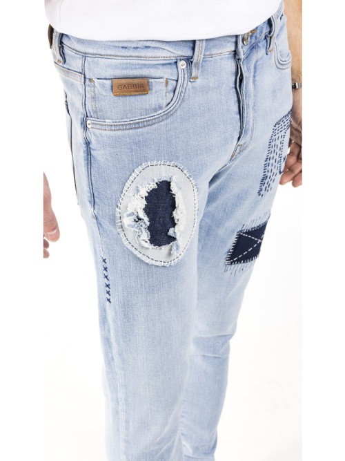 0020 Süper Slim Fit Açık  Mavi Rahat Denim Erkek Jeans