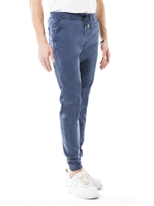 339 Paça Lastikli Koyu Mavi Gabardin Pantolon