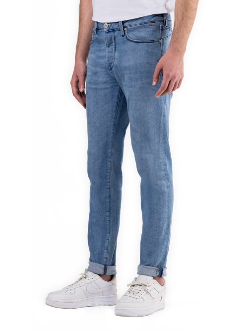 1099 Slim Fit Açık Mavi Rahat Denim Erkek Jeans