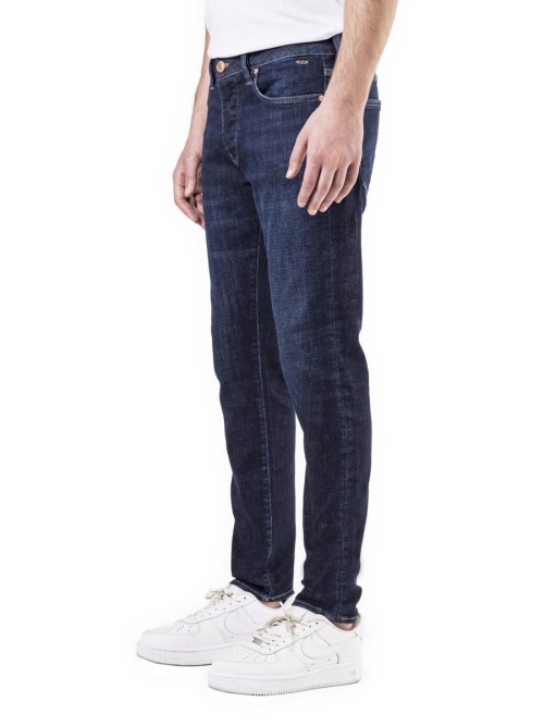0020 Süper Slim Fit Koyu Lacivert Rahat Denim Erkek Jeans