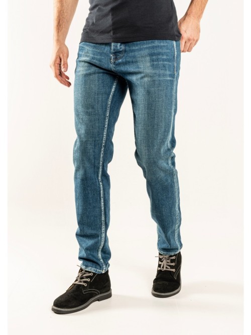 333 Slim Fit Mavi Yıkamalı Rahat Denim Erkek Jeans