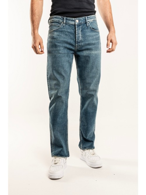 318 Baggy Mavi Yıkamalı Rahat Denim Erkek Jeans