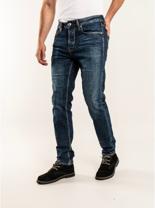 333 Slim Fit Mavi Yıkamalı Rahat Denim Erkek Jeans