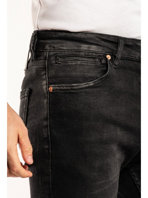 333 Slim Fit Siyah Yıkamalı Rahat Denim Erkek Jeans